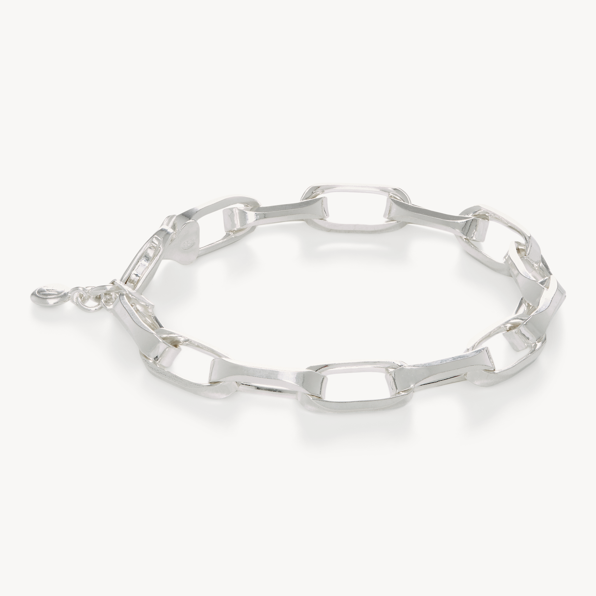 Icon Clip Chain Bracelet Silver