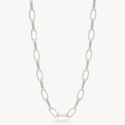 Icon Clip Chain Necklace Silver