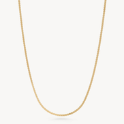 Serpentine Chain Necklace Gold