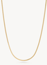 Serpentine Chain Necklace Gold