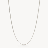 Serpentine Chain Necklace Silver
