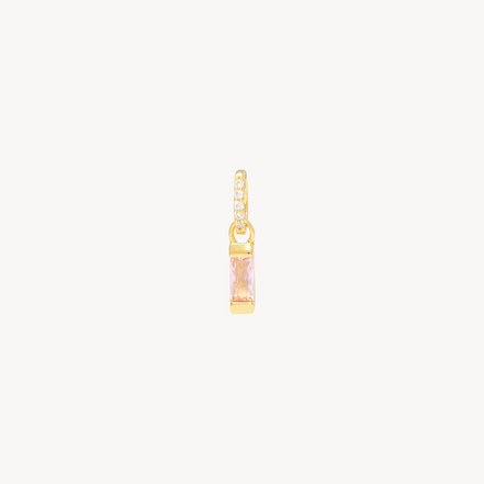 Birthstone Baguette Charm October
