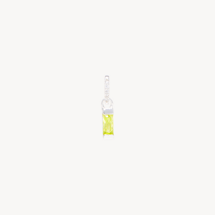 Birthstone Baguette Charm August