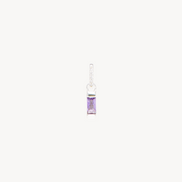 Birthstone Baguette Charm February