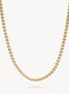 Heart String Chain Necklace Gold