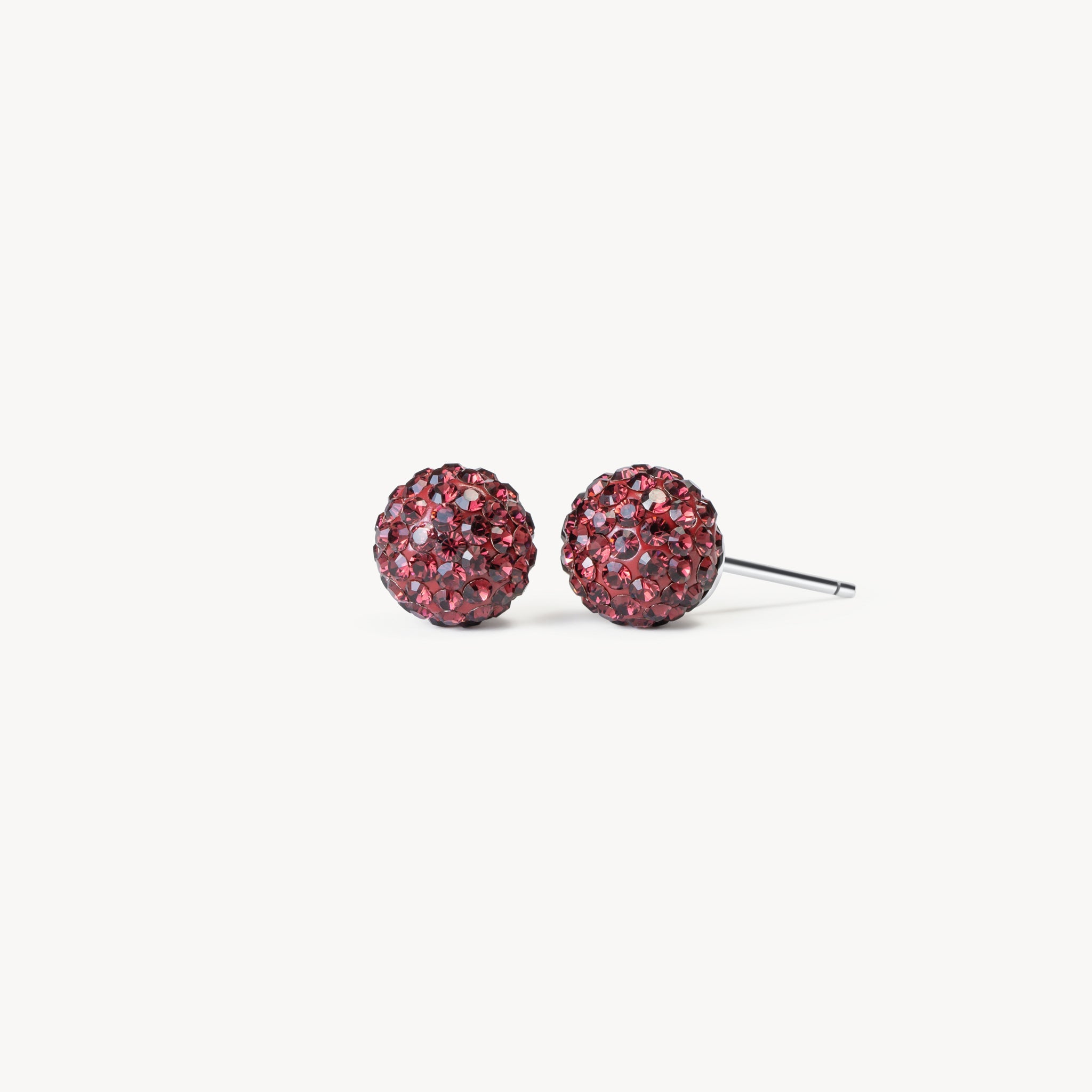 Merlot Small Sparkle Ball™ Stud Earrings
