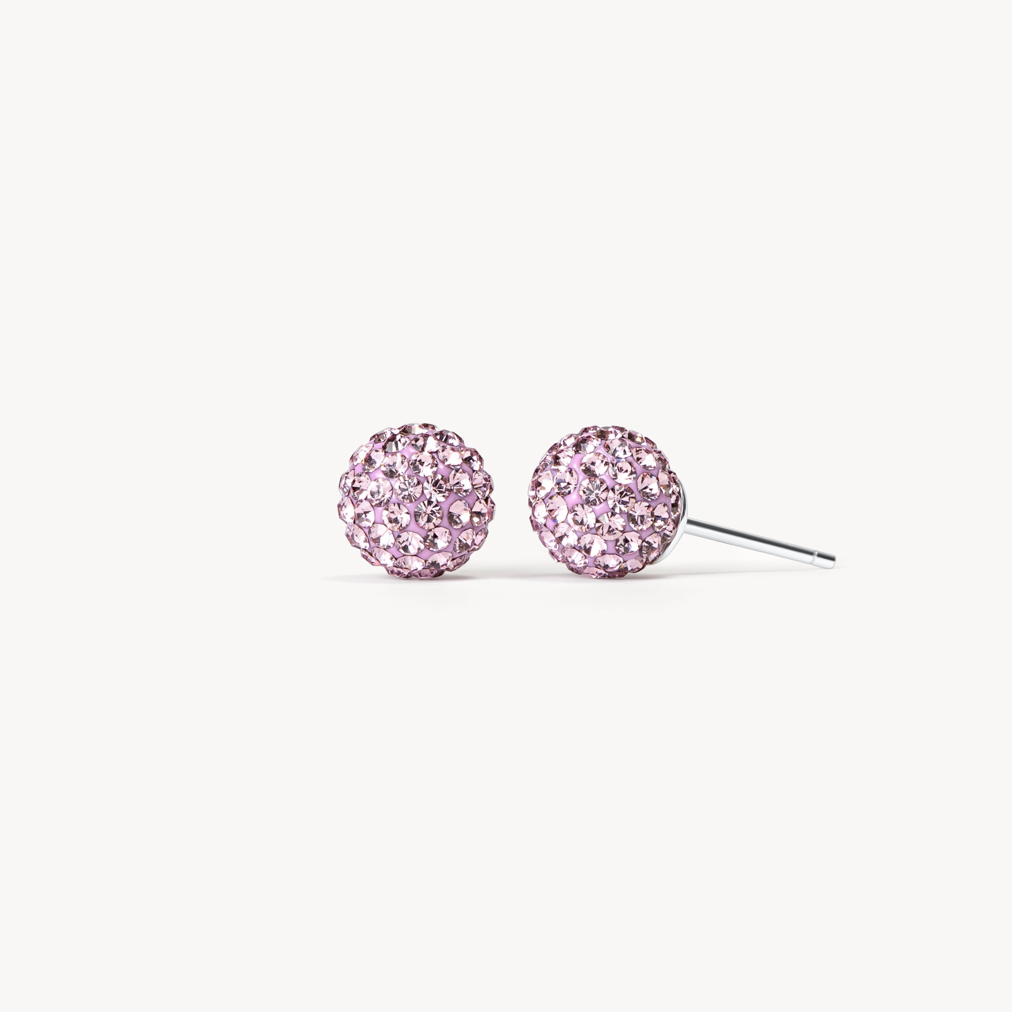 Small Lilac Sparkle Ball™ Stud Earrings