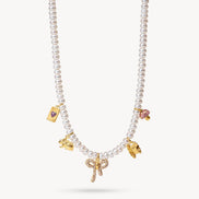 Alice-Inspired Charm Necklace