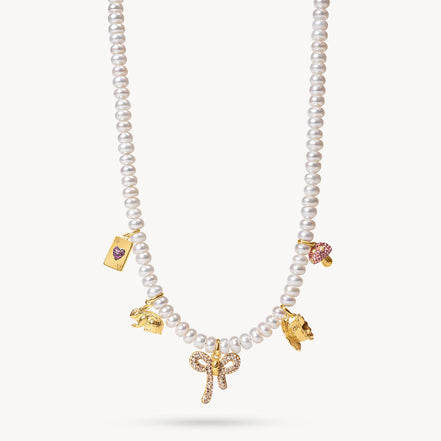 Alice-Inspired Charm Necklace