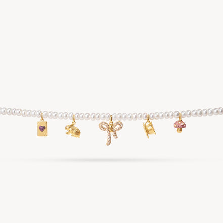 Alice-Inspired Charm Necklace