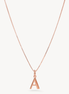 Rose Gold Letter Necklace