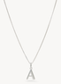 Silver Letter Necklace A