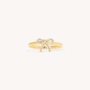 Gold Baby Bow Ring