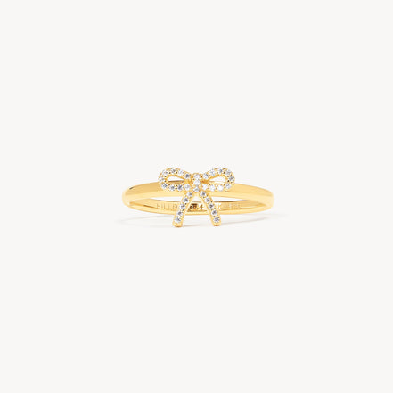 Gold Baby Bow Ring