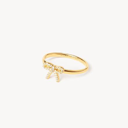 Gold Baby Bow Ring