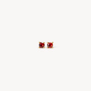 Bijou Stud Earrings Red
