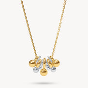 Bubbly Mixed Metal Necklace