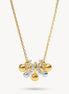 Bubbly Mixed Metal Necklace