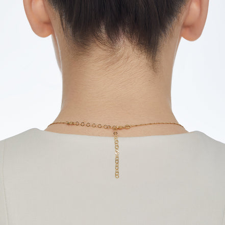 Gold Chain Extender on model
