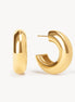 Gold Chunky Statement Hoop Earrings