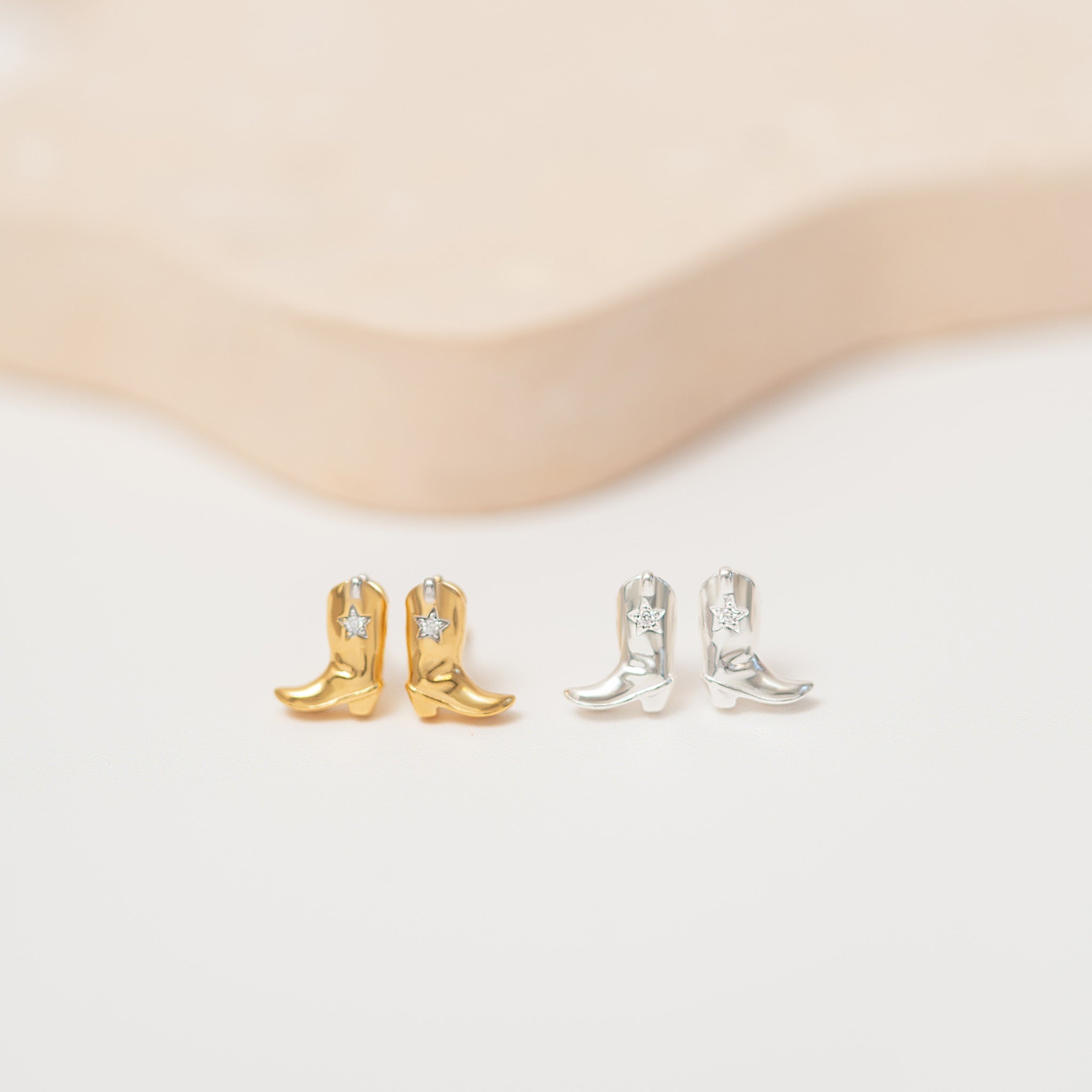 Cowboy Boot Stud Earrings