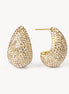 Soft Gold Dream Puff™ Sparkle Stud Earrings