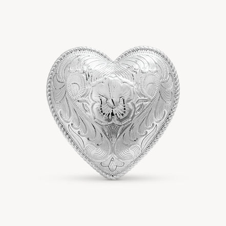 Etched Floral Scarf Slide