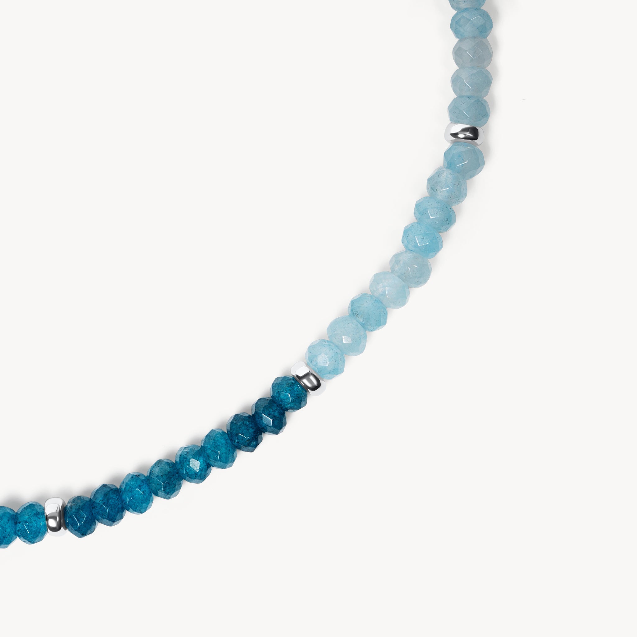 Blue Chalcedony Gemstone Versa Wrap Bracelet