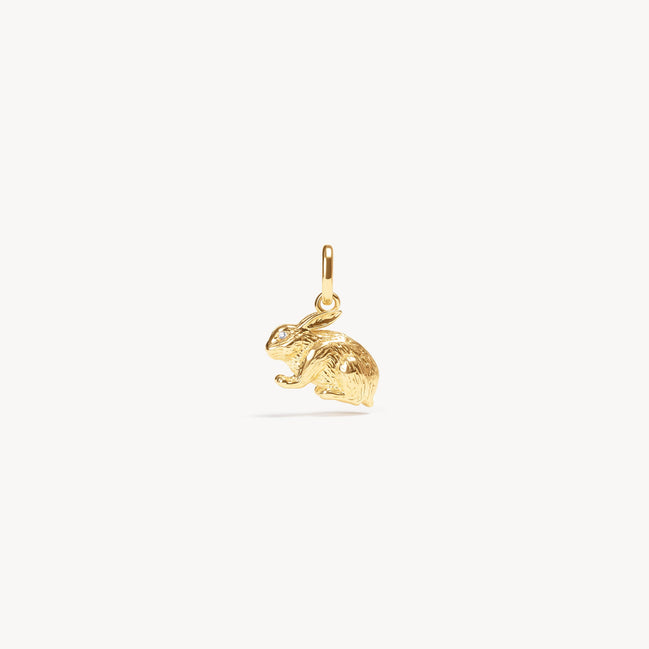 Gold Rabbit Charm