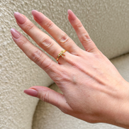 Baby Bow Ring on model