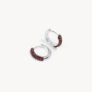 January Birthstone Always On Hoop Earrings