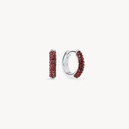 January Birthstone Always On Hoop Earrings