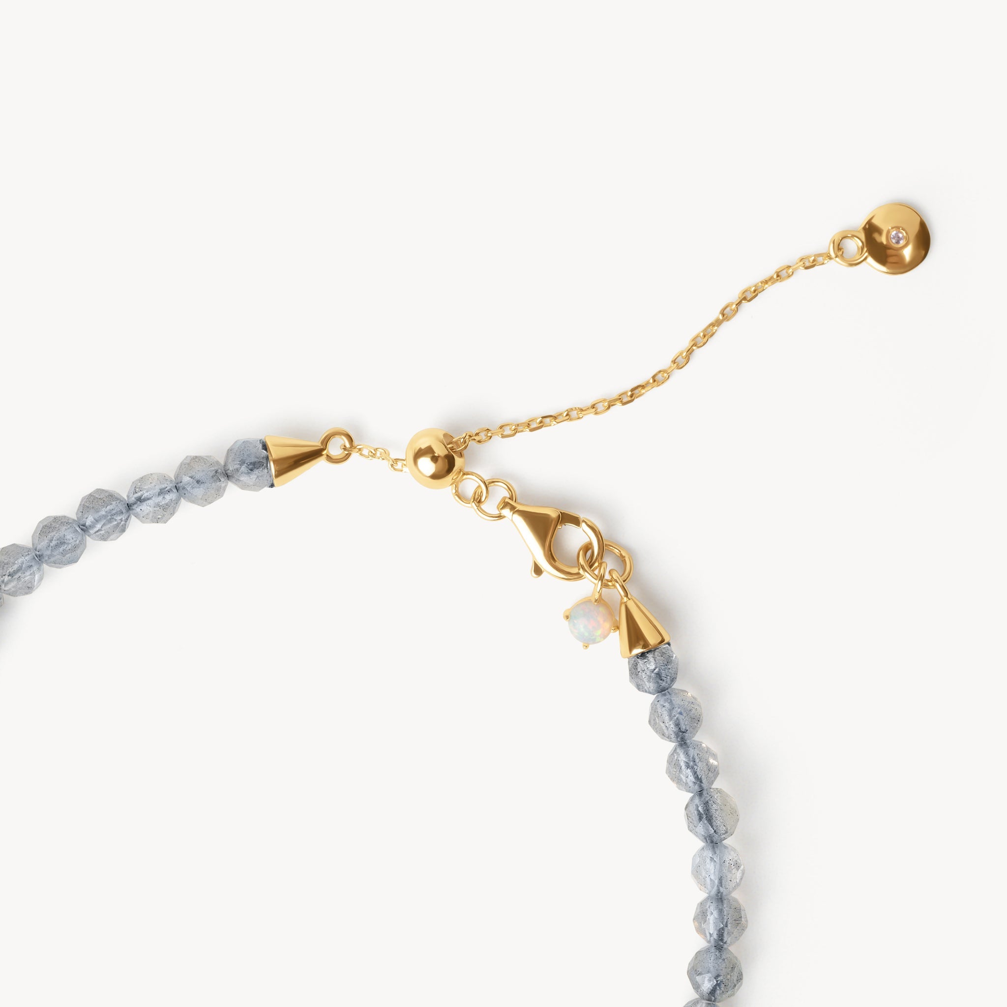 Labradorite Charm Bracelet closure