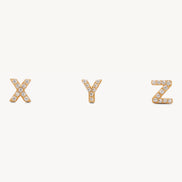 Single abc Stud Earring