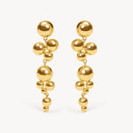 Bubbly Linear Drop Earrings
