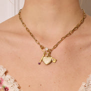Heart Locket Charm Gold