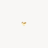 Mini Metal Heart Stud Gold