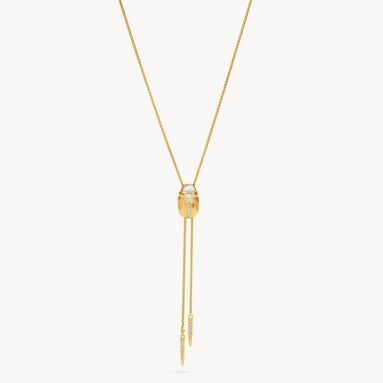 Beetle Bolo Tie Necklace