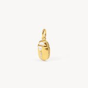 Opal Beetle Charm angled