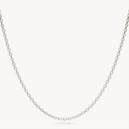Rolo Slider Chain Silver
