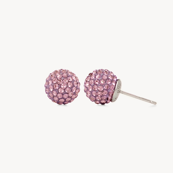 Medium Birthstone Sparkle Ball™ Stud Earrings February