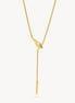 Serpent Y Necklace Gold