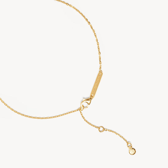 Wildflower Curved Sparkle Bar Necklace