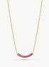 Wildflower Curved Sparkle Bar Necklace