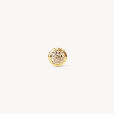 Soft Gold Sparkle Bezel Charm