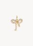 Soft Gold Sparkle Bow Charm