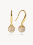 Soft Gold Sparkle Drop Earrings