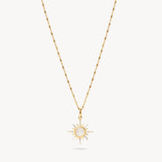 Supernova Moonstone Pendant Necklace