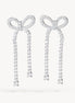 Tennis Bow Statement Earrings