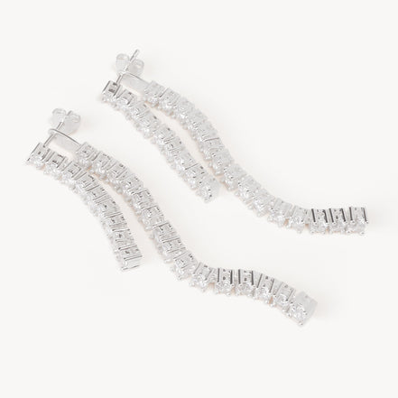 Tennis Earrings Jackets laying flat